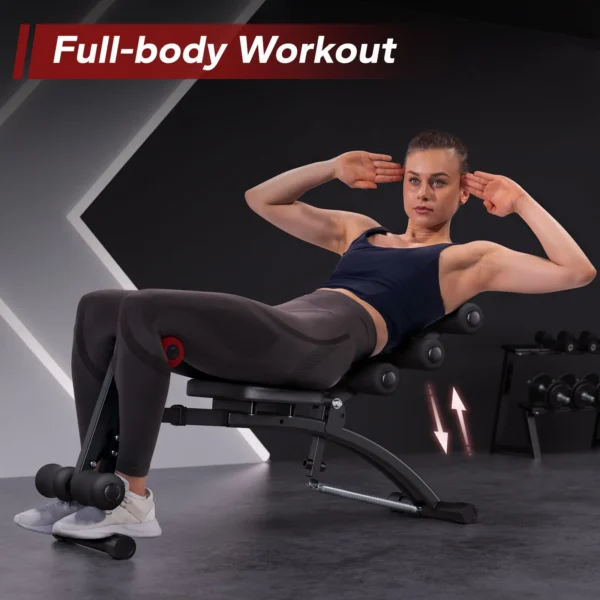 MERACH Ab Machine Multi-Functional Adjustable Ab Trainer Workout Bench for Home Gym Sit Up Machine for Abdominal Exercise Chair - Image 2