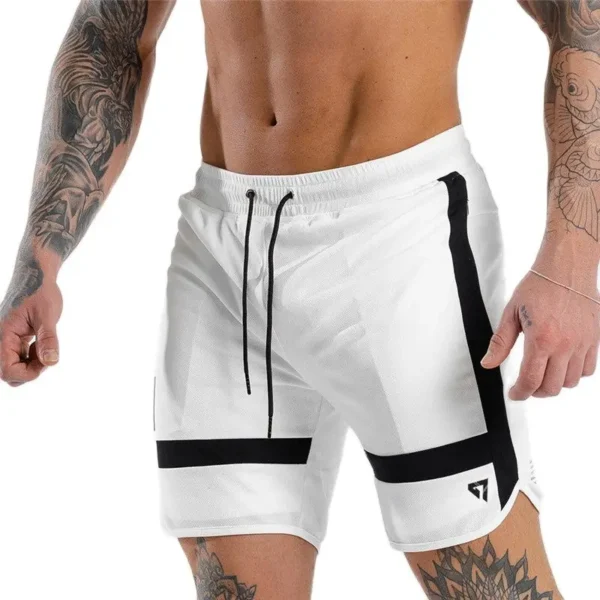 GITF Men Shorts Sport Training Shorts Men Running Shorts Mans Gym Fitness Joggers Sweatpants Jumper's basketball Shorts Black - Image 4