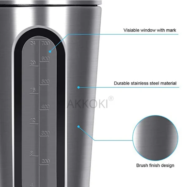 28OZ Whey Protein Powder Sports Shaker Bottle For Water Bottle Gym Nutrition Blender Cup Stainless Steel Extreme Sport Space Cup - Image 3