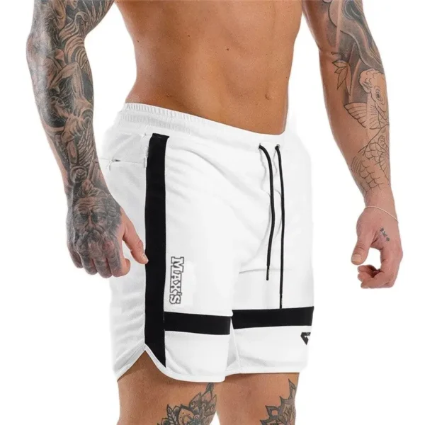 GITF Men Shorts Sport Training Shorts Men Running Shorts Mans Gym Fitness Joggers Sweatpants Jumper's basketball Shorts Black - Image 5
