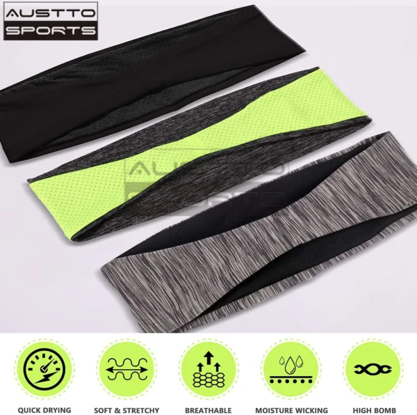 Austto Sports Headband Slim Workout Cooling Sweatband for Men Women Running Sycling Outdoor Sport - Image 3