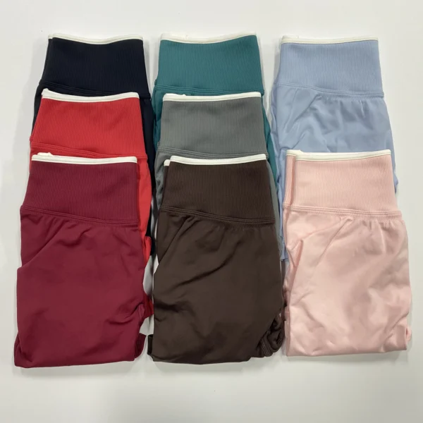 Women's Sports Yoga Shorts Fitness Cycling Elastic Sports Pants Ignite Sculpt Scrunch Short Yoga Bra Set - Image 5