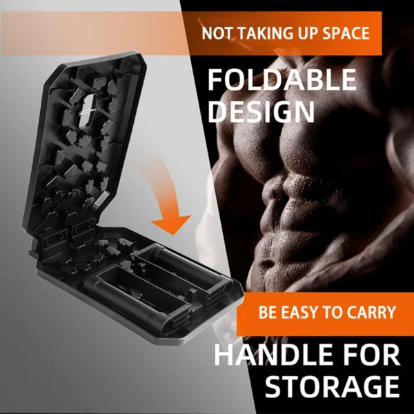 Portable Multifunctional Push-up Board Set With Handles Foldable Fitness Equipment For Chest Abdomen Arms And Back Training - Image 3