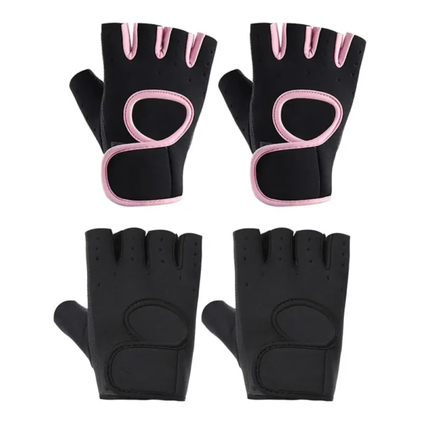 Women Men Fitness Gym Gloves Weightlifting Gloves Half Finger Breathable Non-slip Gel Pad Bodybuilding Training Dumbbells Gloves