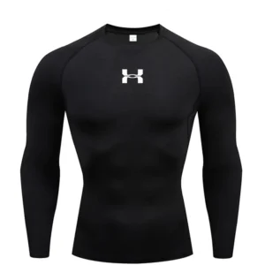 Men Running Compression T-shirt Long Sleeves Sport Tees Gym Fitness Sweatshirt Male Jogging Tracksuit Homme Athletic Shirt Tops
