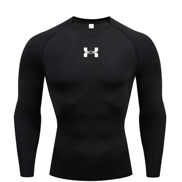 Men Running Compression T-shirt Long Sleeves Sport Tees Gym Fitness Sweatshirt Male Jogging Tracksuit Homme Athletic Shirt Tops