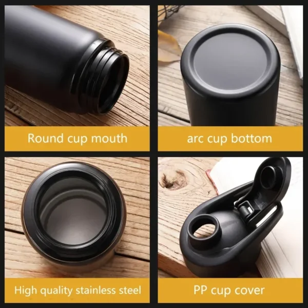 Portable Water Bottle Outdoor Sports Travel Cup Metal Drinking Bottle for Cycling Hiking Gym Leakproof Reusable Water Container - Image 4