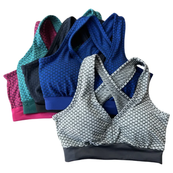 Hot Fitness Women's Gather Yoga Vest Workout Sports Bra Gym Quick Drying Training Bra Seamless Breathable Tank Top - Image 6