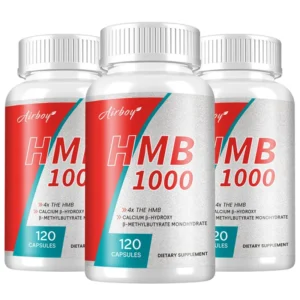 HMB Male Energy Booster - for Increased Muscle Mass and Athletic Strength, Energy Supplement, Endurance, Non-GMO