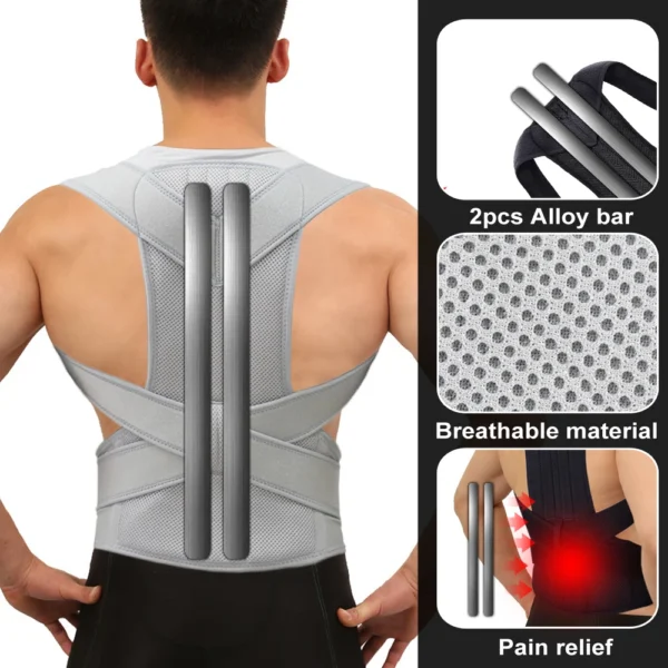 New Upper Back Posture Corrector Posture Clavicle Support Corrector Back Straight Shoulders Brace Strap Correctpor - Image 4