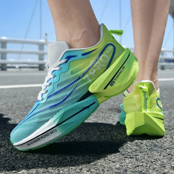 New Men's Carbon Plate Sneakers Outdoor Soft Sole Mesh Sports Shoes Running Shoes Light Anti-Slip Casual Couple Tennis Shoes - Image 5