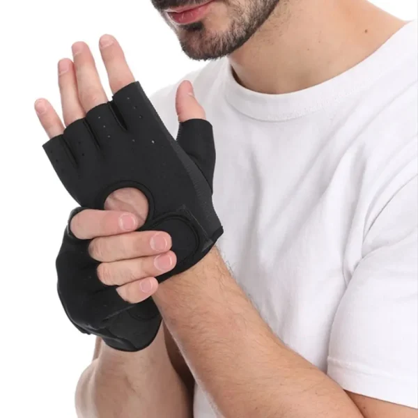 Women Men Fitness Gym Gloves Weightlifting Gloves Half Finger Breathable Non-slip Gel Pad Bodybuilding Training Dumbbells Gloves - Image 4