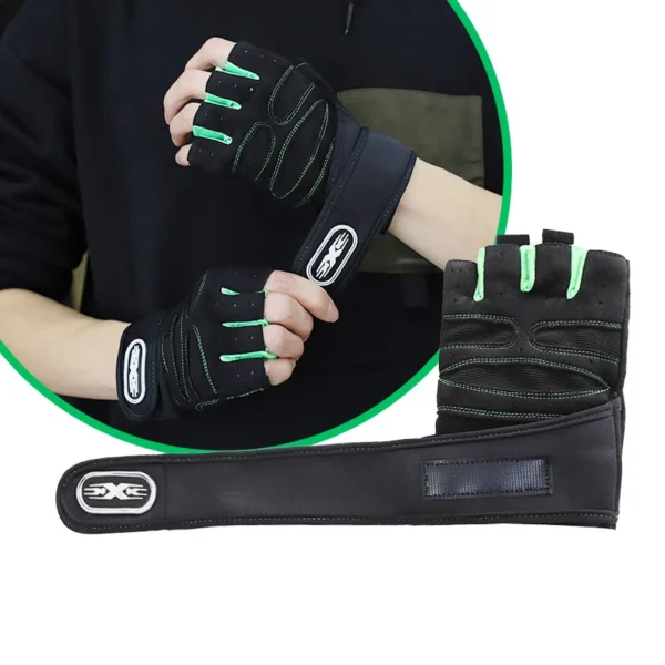 Gym Gloves Fitness Heavyweight Training Gloves Men Women Body Building Half Finger Non-Slip Gloves Wrist Weightlifting Sports - Image 5
