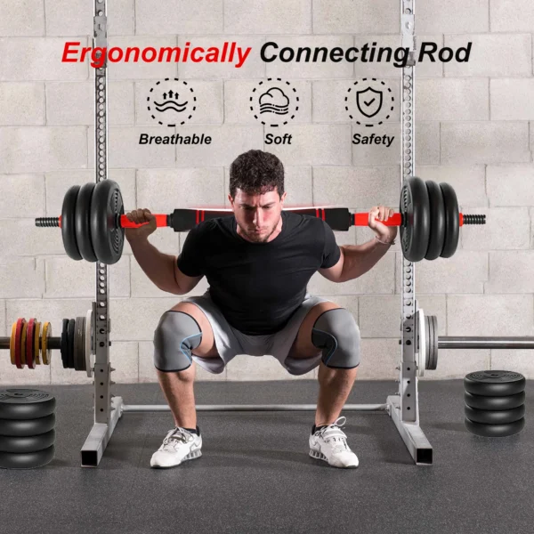 Adjustable Dumbbell Set 44 Lbs Weights Set Dumbbell Barbell Kettlebell Pushup, Multifunctional Home Gym Equipment - Image 6