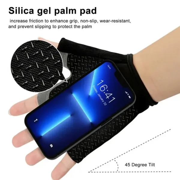 Half Finger Cycling Gloves Men Women Anti Slip Shock Breathable Summer Bicycle Gloves Fingerless Sports Gym Training Bike Gloves - Image 2