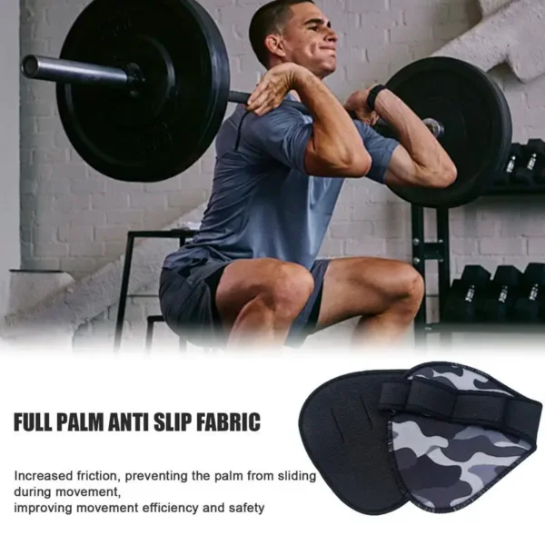 Gym Hand Grips 4 Fingers Neoprene Workout Grips The Alternative To Weight Lifting Gloves For Calisthenics Weightlifting Pull-Ups - Image 5