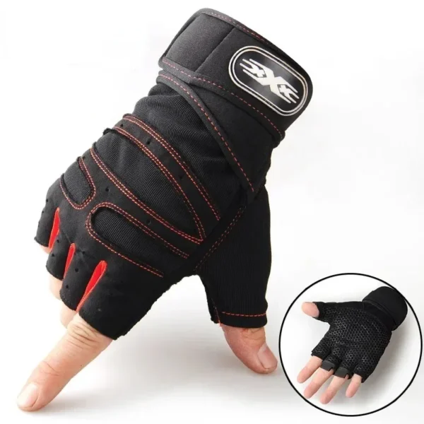 Outdoor Sport Gloves for Men Women Wrist Guard Fitness Gym Cycling Hiking Boxing Exercise Training Workout Long Wrist Fingerless - Image 2