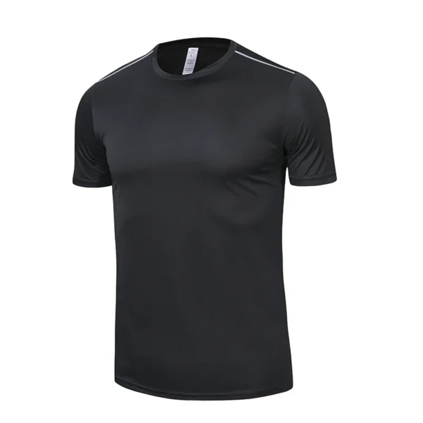High Quality Spandex Men Women Kids Running T Shirt Quick Dry Fitness Shirt Training Exercise Clothes Gym Sports Shirts Tops - Image 3