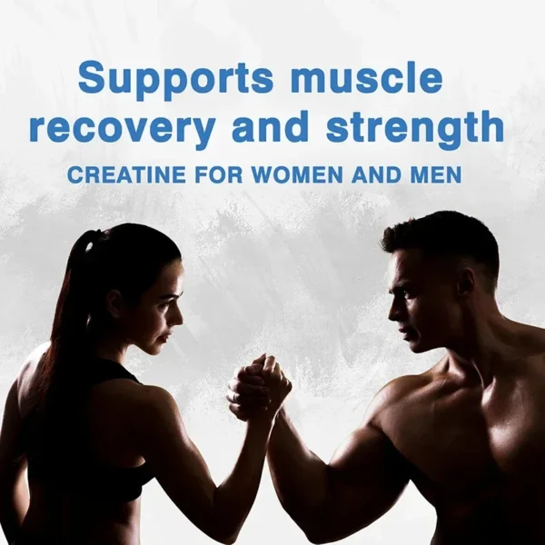 Creatine Monohydrate - Enhance Muscle Strength, Promote Muscle Growth, Improve Athletic Performance, Vegetarian, Gluten-free - Image 6