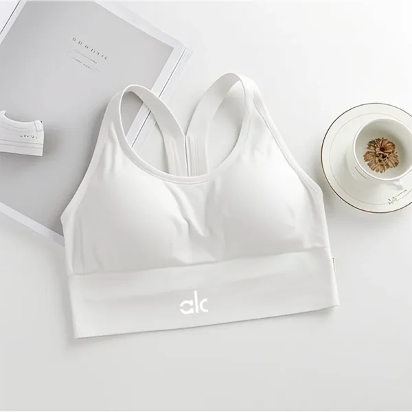 Sexy Women Tops Back Cross Strap Tank Top Push Up Running Sports Bra Breathable Soft Fitness Beauty Solid Color Yoga Bra - Image 2