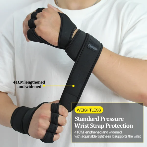 Training Sport Gloves for Men Women Workout Gloves Fitness Body Building Weightlifting Gym Hand Wrist Palm Protector Gloves - Image 4