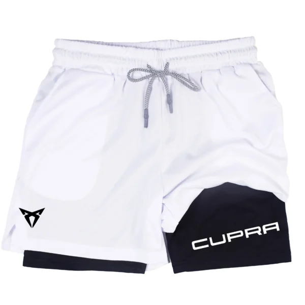 Men's Two-in-one Sports Shorts Breathable Casual Quick-dry Double-layer Workout Shorts Summer Running Sportswear Fitness Apparel - Image 2