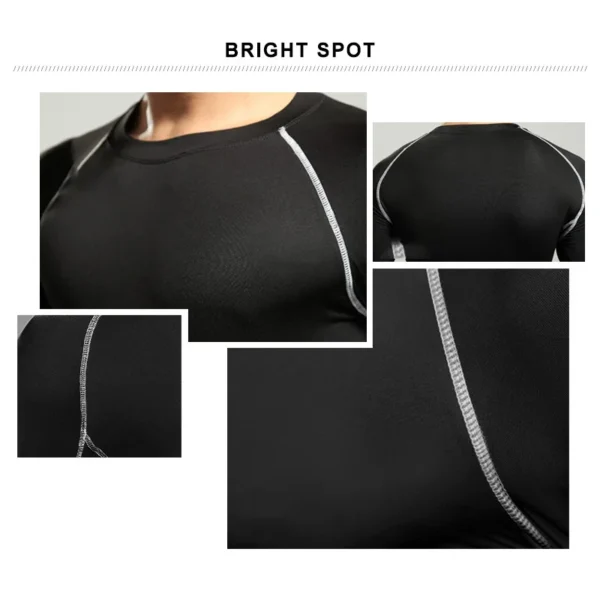 Men Women Kids Children Boy Girl Compression Running Long T Shirt Fitness Sport Basketball Football Gym Sportswear Clothes B1004 - Image 3