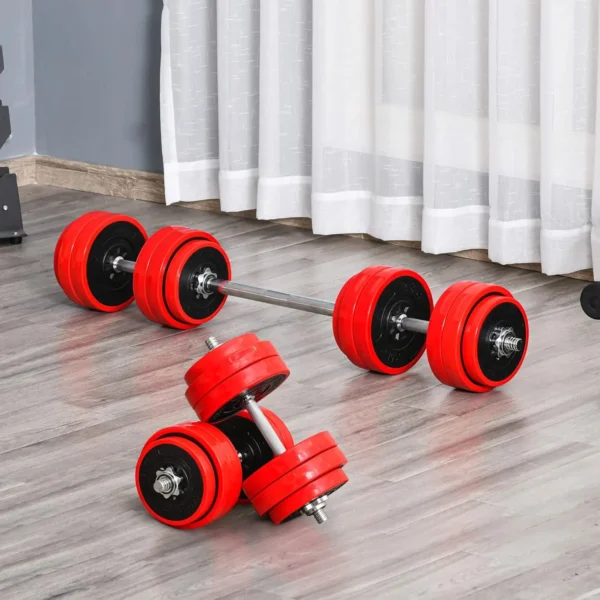 Adjustable Dumbbell Set, 66 lb Convertible to Barbell Weight Set for Home Gym Women and Men Weight Lifting Training - Image 5