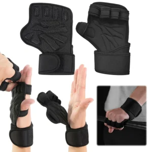 Weight Lifting Training Gloves with Wrist Support Workout Gloves Non Slip Neoprene Gym Gloves for Gymnastics Pull Ups