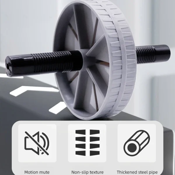Abdominal Wheel Strong Load Bearing Non-slip Roller Strengthen Muscle Exercise Equipment Fitness Training Home Use Silent - Image 6