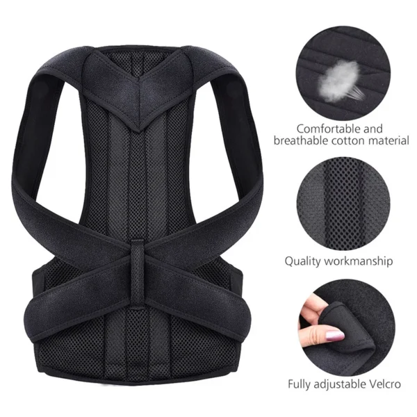 New Upper Back Posture Corrector Posture Clavicle Support Corrector Back Straight Shoulders Brace Strap Correctpor - Image 3