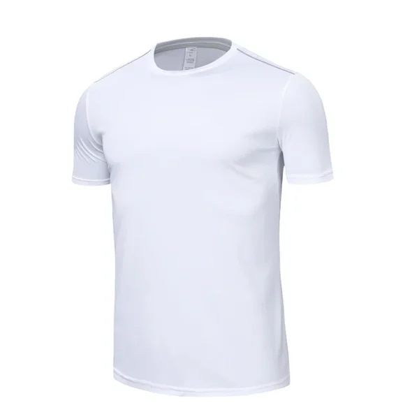 High Quality Spandex Men Women Kids Running T Shirt Quick Dry Fitness Shirt Training Exercise Clothes Gym Sports Shirts Tops - Image 4