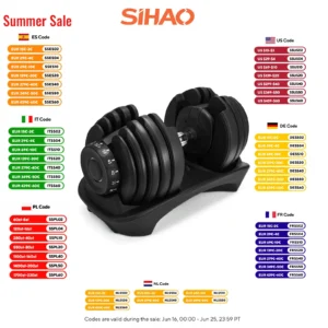 Sihao Adjustable Dumbbell 24/40 KG 52.5/90 LBS Fitness Equipment Training Arm Muscles Dumbbell Free Shipping Adjustable Bumbbell