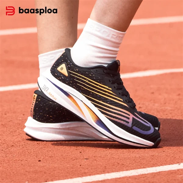 Baasploa Women Professional Running Shoes Outdoor Carbon Plate Non Slip Sports Shoes Female Casual Breathable Jogging Sneakers - Image 3