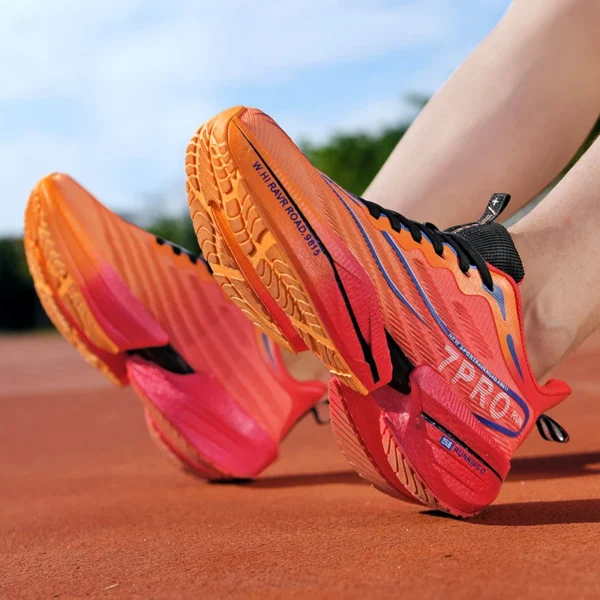 New Men's Carbon Plate Sneakers Outdoor Soft Sole Mesh Sports Shoes Running Shoes Light Anti-Slip Casual Couple Tennis Shoes - Image 3