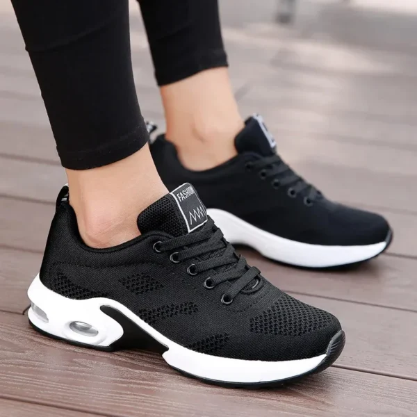 Carbon Board Running Shoes, Ultra Light Shock Absorption Sports Shoes, Summer Women'S Shoes, Full Palm Air Cushion Running Shoes - Image 2
