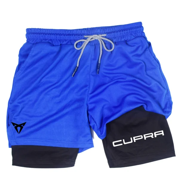 Men's Two-in-one Sports Shorts Breathable Casual Quick-dry Double-layer Workout Shorts Summer Running Sportswear Fitness Apparel - Image 4