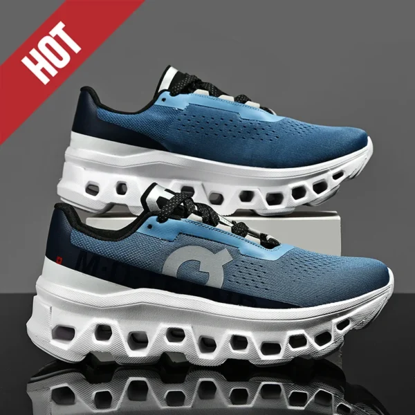 Marathon Men Sports Running Shoes Air Cushion Breathable Lightweight Male Comfortable Athletic Casual Sneakers Hiking Outdoor - Image 2