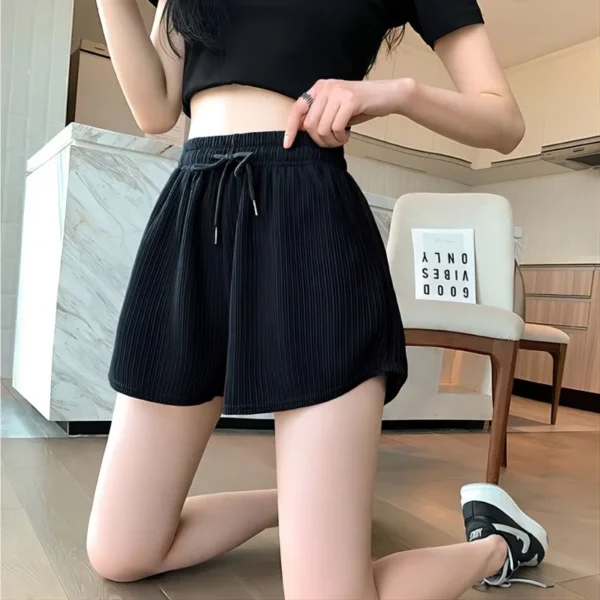 High-waisted women's sports shorts; sexy hip-lifting sportswear; casual yoga pants; quick-drying for summer; S-3 - Image 4
