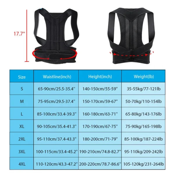 New Upper Back Posture Corrector Posture Clavicle Support Corrector Back Straight Shoulders Brace Strap Correctpor - Image 2