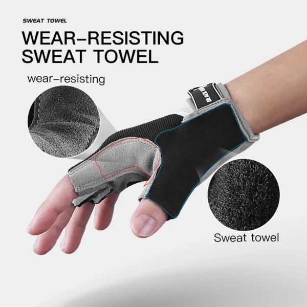 Shockproof GEL Pad Cycling Gloves Half Finger Sport Resistance Men Women Summer Gym Fitness MTB Bike Gloves - Image 3