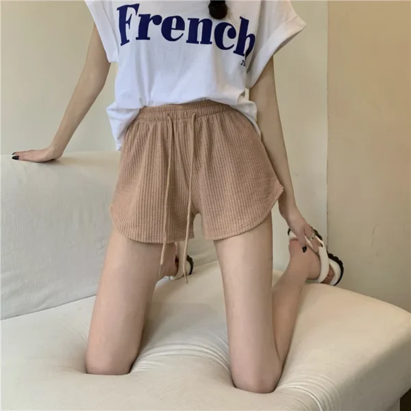 High-waisted women's sports shorts; sexy hip-lifting sportswear; casual yoga pants; quick-drying for summer; S-3 - Image 2
