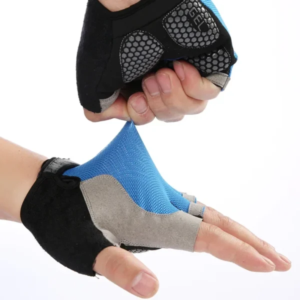 Breathable Half Finger Gym Dumbbells Gloves Men Women Bodybuilding Crossfit Exercise Sports Gloves for Cycling Bicycle Anti Slip - Image 2