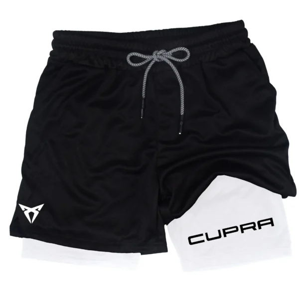 Men's Two-in-one Sports Shorts Breathable Casual Quick-dry Double-layer Workout Shorts Summer Running Sportswear Fitness Apparel - Image 6
