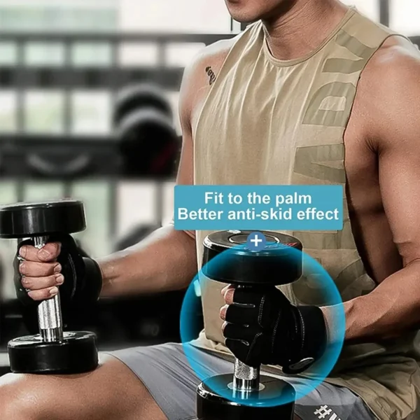Gym Gloves for Men Women Fitness Weight Lifting Wristband Gloves Body Building Training Sports Exercise Cycling Glove Shockproof - Image 6