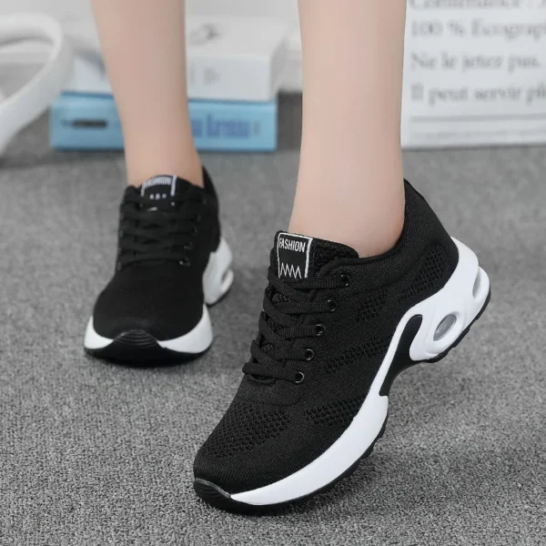 Carbon Board Running Shoes, Ultra Light Shock Absorption Sports Shoes, Summer Women'S Shoes, Full Palm Air Cushion Running Shoes - Image 3