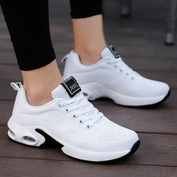 Carbon Board Running Shoes, Ultra Light Shock Absorption Sports Shoes, Summer Women'S Shoes, Full Palm Air Cushion Running Shoes - Image 4