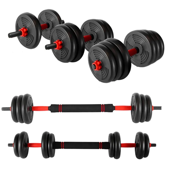 Adjustable Dumbbell Set 44 Lbs Weights Set Dumbbell Barbell Kettlebell Pushup, Multifunctional Home Gym Equipment - Image 4
