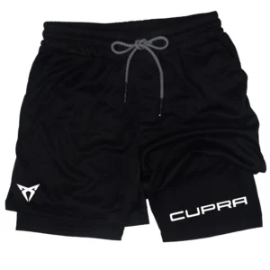 Men's Two-in-one Sports Shorts Breathable Casual Quick-dry Double-layer Workout Shorts Summer Running Sportswear Fitness Apparel
