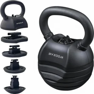 Adjustable Kettlebell 30lb Weight Training Fitness Exercise Full Body Workout 5 in 1 for Home Gym Beginners Woman